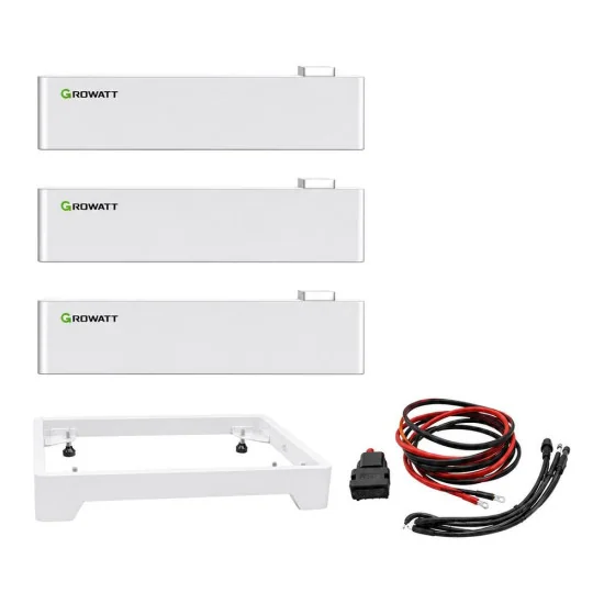 Kit 3 x Accumulator Growatt AXE 5.0 L C1 LiFePo4, 5 kWh + Base and connection cables - 15 kWh