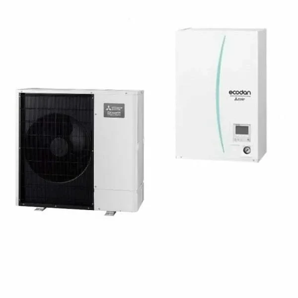 Hydrobox water-water heat pump Mitsubishi Electric Zubadan ERSC-VM2D+PUHZ-SHW80VAA 8 kW - compact