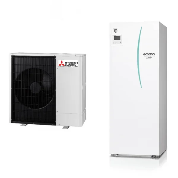 Air-to-water heat pump Mitsubishi Electric Ecodan Power Inverter ERST20D-VM2D+PUHZ-SW75VAA 8 Kw