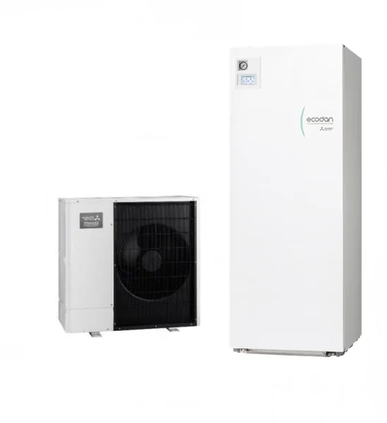 Heat pump Mitsubishi Electric Ecodan Power Inverter Hydrotank Reversible ERST20F-YM9E+PUZ-SWM80YAA 8 kW