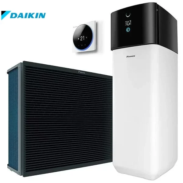 Air-to-water heat pump Daikin Altherma 3 H MT ECH2O ETSH12P30E+EPRA12EW1 hydrotank R32 -28 degrees Celsius